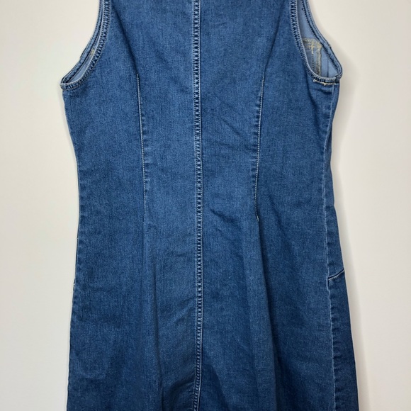Free People Wandering Star Denim Mini Dress 12 - Picture 13 of 13